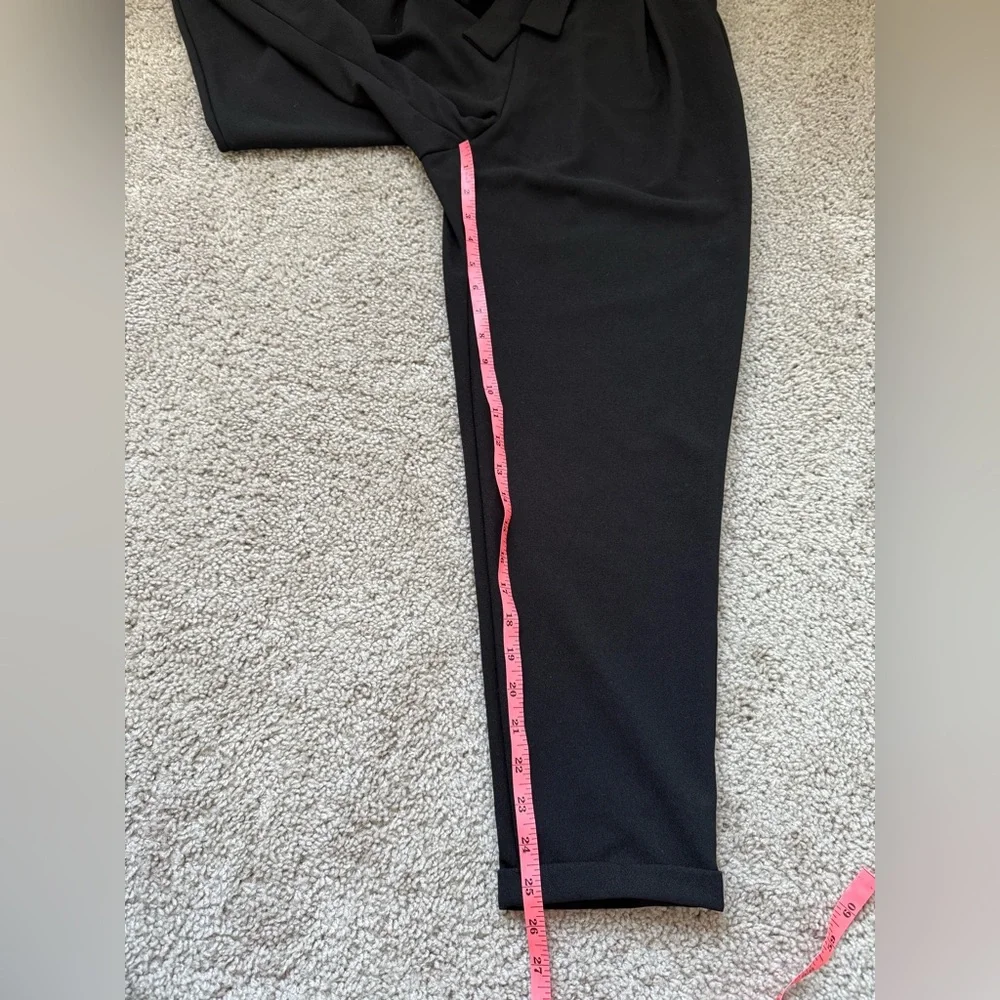 NWT Popular 21 Paperbag Pants With Tie Black Large - Picture 3 of 9